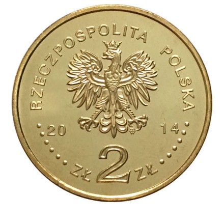 Польша 2 злотых 2014 Ян Карский UNC / монета оптом