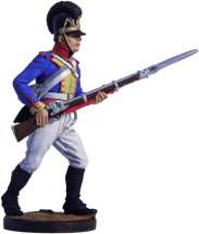 Фузилер 9-го линейного полка фон Изенбурга. Бавария, 1806-07 гг. Цветной        