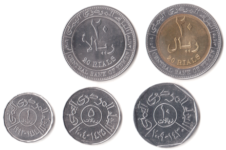 Йемен Набор 1, 5, 10, 20, 20 риалов 1993-2006 г.