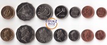 Фиджи Набор из 7 монет 1998 - 2006 гг 