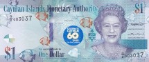 Каймановы острова 1 доллар 2018 г  60 лет первой Конституции  UNC  