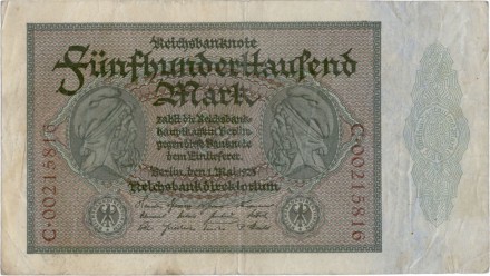Германия 500000 марок 1923 г