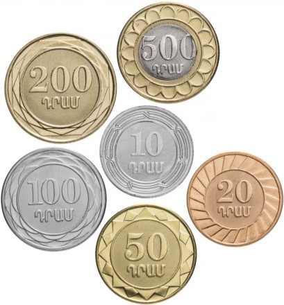 Армения  Набор из 6 монет 2003 - 2004 г 