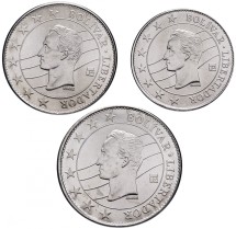 Венесуэла Набор из 3 портретных монет 2016 г. Симон Боливар