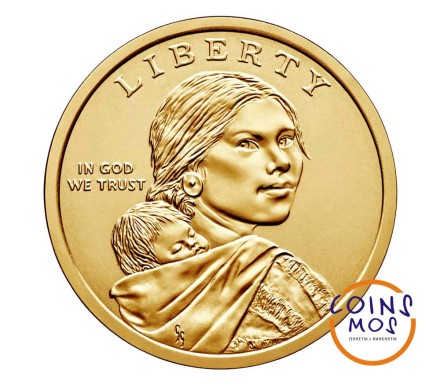 США 1 доллар 2020 Индейцы. Элизабет Ператрович P
