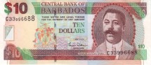 Барбадос 10 долларов 2007 Портрет С.Д. О`Нила  UNC 