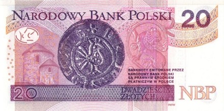 Польша 20 злотых 2016 Король Болеслав Храбрый UNC / коллекционная купюра