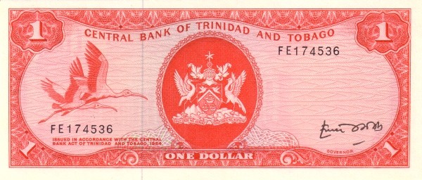 Тринидад и Тобаго 1 доллар 1964 г. UNC 