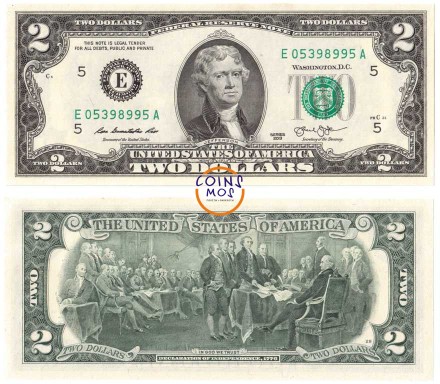 США 2 доллара 2013 г. UNC E- Ричмонд