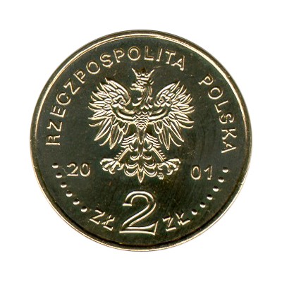 Польша. Соляные копи в Величке  2 злотых 2001 г.