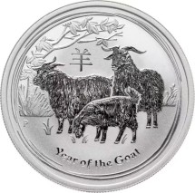 Австралия 1/2 доллара 2015  Год козы  Ag