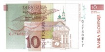 Словения  «Церковь Урсулинок в Любляне» 10 толаров 1992 г. UNC 