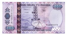 Руанда 2000 франков 2007  Кофе UNC / коллекционная купюра   
