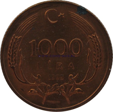 Турция «Кемаль Ататюрк» 1000 лир 1995 г.