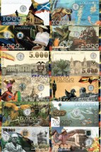 Колумбия Набор из 6 банкнот 2013 г Конкурс банкнот банка Колумбии UNC  