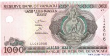 Вануату 1000 вату 2002 г  Вождь народа Ни-Вануату  UNC 