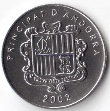 Андорра Набор из 3 монет 2002 г  Король + животные  