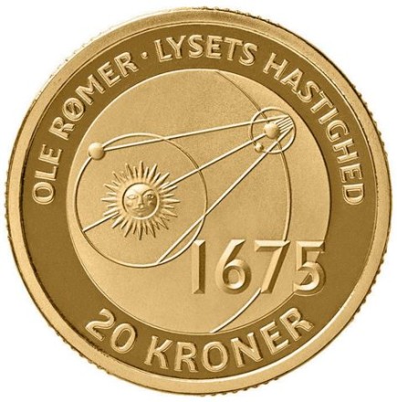 Дания «Датский астроном Оле Рёмер»  20 крон 2013 г. 