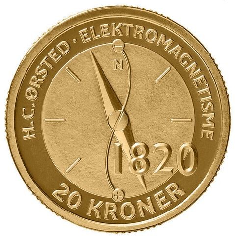 Дания 20 крон 2013 / Датский физик Ханс Кристиан Эрстед 