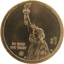 США 1 доллар 2024 Инновации / Сатурн 5 (Алабама) P Коллекционная монета 