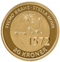 Дания «Датский астроном Тихо Браге»  20 крон 2013 г.