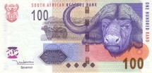 Южная Африка 100 рандов 2005 г Буйвол и зебры UNC       