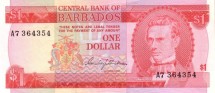 Барбадос 1 доллар 1973 Трафальгарская площадь в Бриджтауне    UNC  