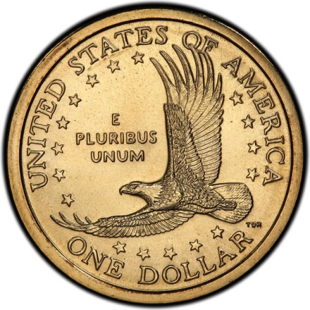 США 1 доллар 2000 г /Сакагавеа. золотой доллар/ D