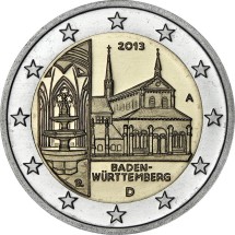 Германия 2 евро 2013 г. Монастырь Маульбронн  