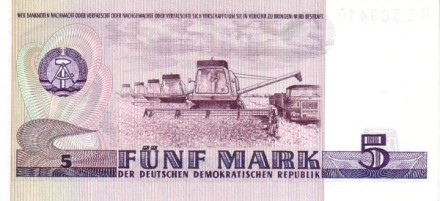 Германия (ГДР) 5 марок 1975 г Томас Мюнцер   UNC    