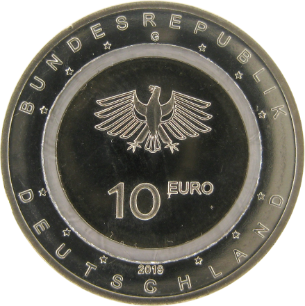 Германия 10 евро 2019  В воздухе. Парапланеризм / Парашют  G