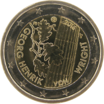 Финляндия 2 евро 2016 г  Вригт    