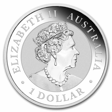 Австралия 1 доллар 2022  Кукабарра  1 унция (31,135 гр) чистейшего серебра!     