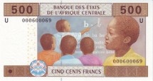 Камерун 500 франков КФА 2002 г  Ученики в школе  UNC