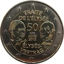 Франция 2 евро 2013 г Елисейский договор  