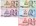 Таиланд Полный набор из 5 банкнот 2017 г. Траурная серия /Король Пхумипон Адульядет в разные годы/ UNC