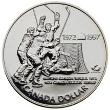 Канада 1 доллар 1997 г «25 лет Суперсерии СССР-Канада 1972» 