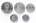 Северная Корея Набор из 5 монет 1959-1987 гг. Редкие 1,5,10 чона (звездочка)