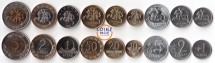 Литва Набор из 9  монет 1991 - 2009 гг