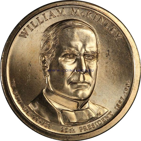 США Уильям Мак-Кинли 1 доллар 2013 г.