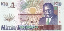 Малави 10 квача 1995   Президент Бакили Мулузи  UNC   