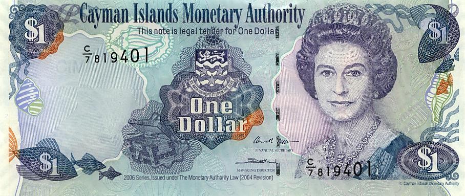 Каймановы острова 1 доллар 2006 г UNC