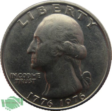 США 25 центов 1976 г  «200 лет независимости. Барабанщик»