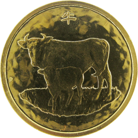 Австралия 1 доллар 2009 г. Год быка