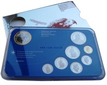 Швейцария Официальный годовой набор из 8 монет 2008 г  Proof  В жестком пластике