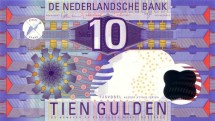 Нидерланды 10 гульденов 1997 г.   UNC 