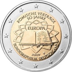 Германия. Римский договор.  2 евро 2007 г. 