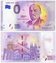0 евро 2019 г  Ленин В.И.  UNC      