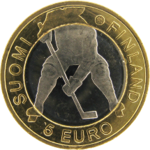 Финляндия 5 евро 2012 Хоккей / спорт на монете