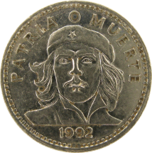 Куба 3 песо 1992 г.  /монета Че Гевара 